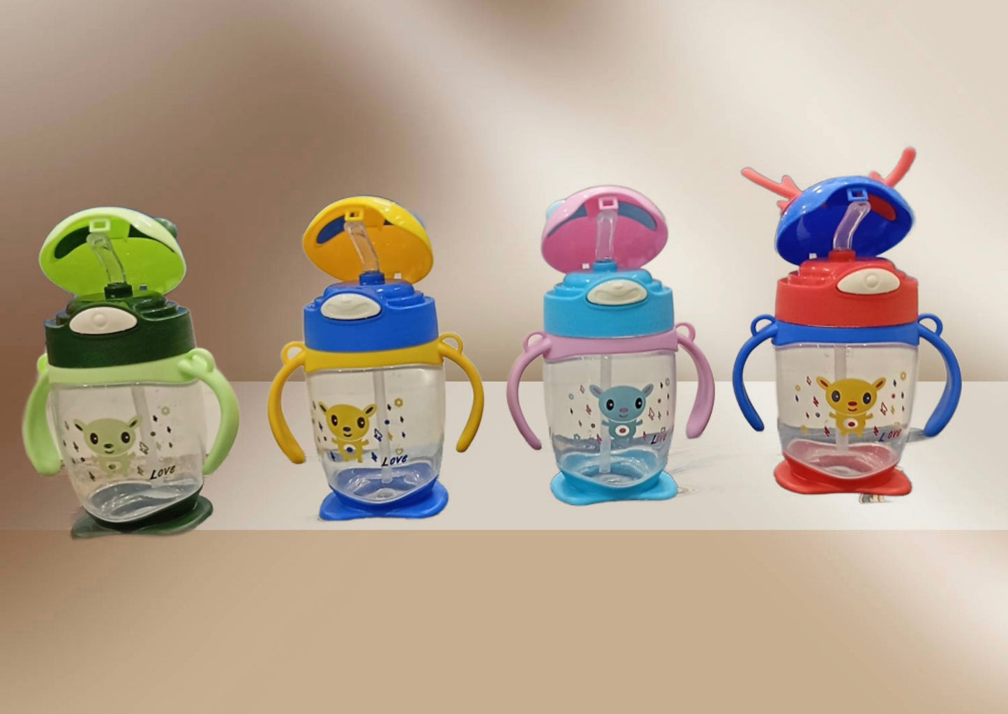 370ml Leakproof Kids Straw Cup
