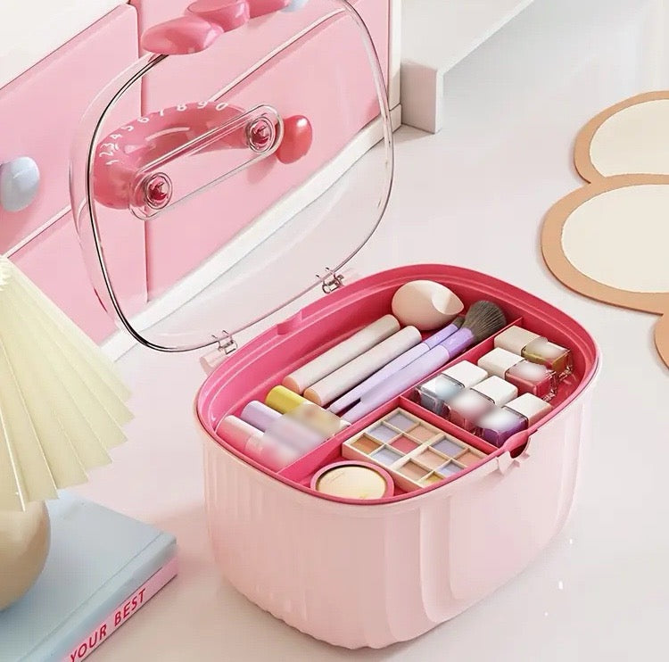 Cute Bow Cosmetics Multipurpose Storage Box