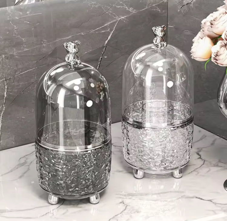 Luxury Dustproof Rotating Brushes Holder with Lid
