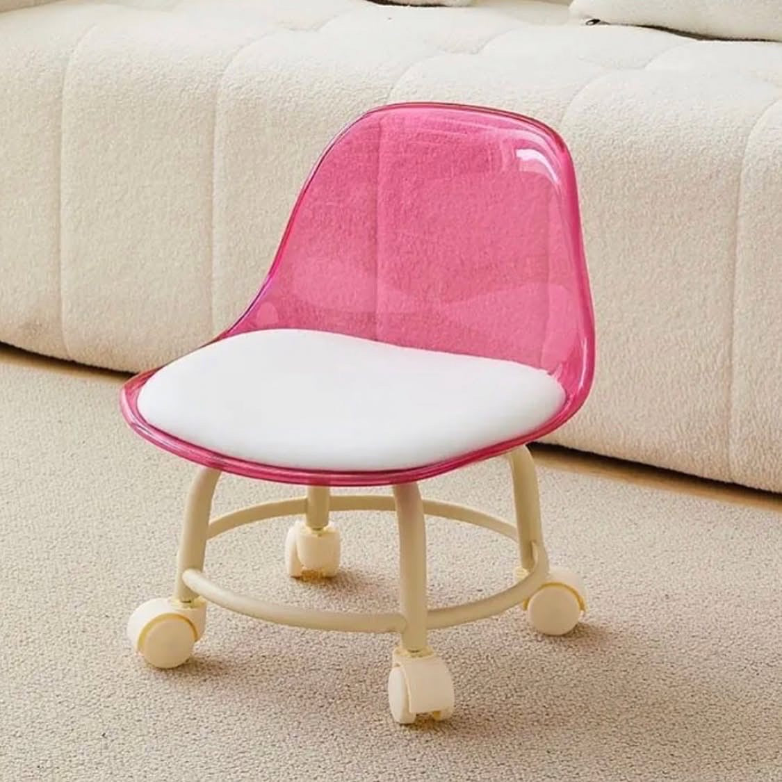 360 Rotating Acrylic Chair for Kids & Adults ( Hold Weight Upto 120kg)