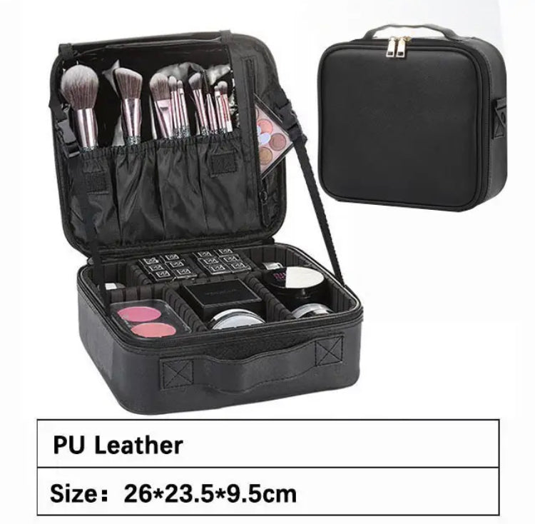 Professional PU Leather Makeup Cosmetics Case