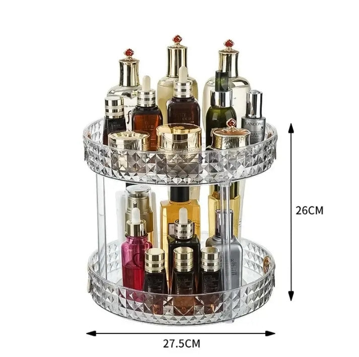 Double Layer Acrylic Makeup Cosmetic Organizer