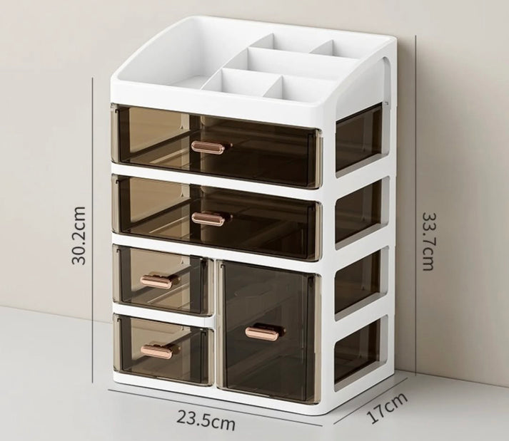 Large Capacity Acrylic Cosmetics Makeup Organizer with Drawers