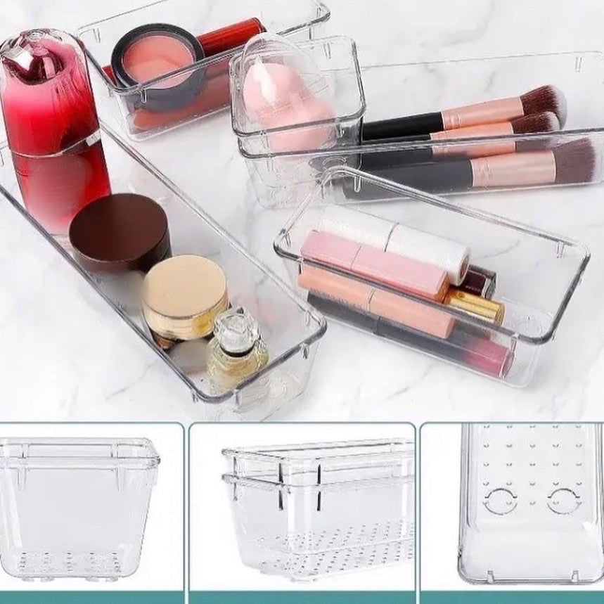 Acrylic Storage Cosmetics Drawer Organizer Boxes