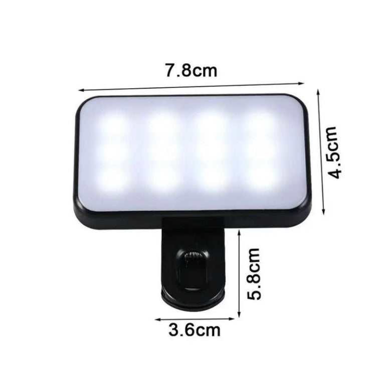 3 Modes Portable Mini Selfie Fill Light Rechargeable Adjustable Brightness