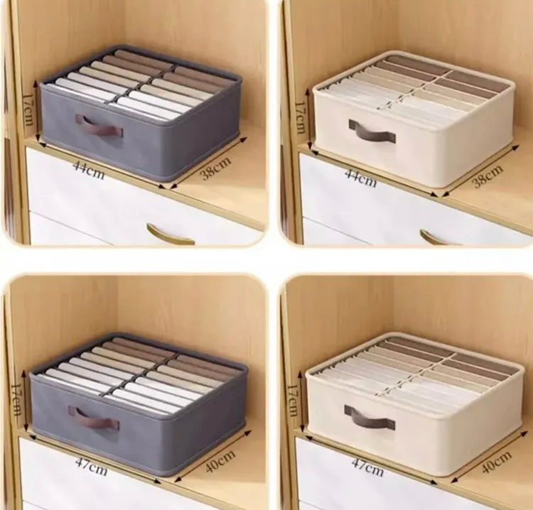 Foldable 16 Grids Drawer Organizer for Jeans & Clothes
