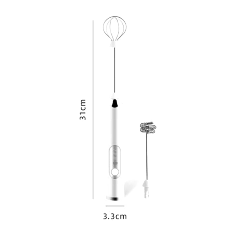 2 in 1 Rechargeable Electric Coffee Milk Frother & Egg Beater