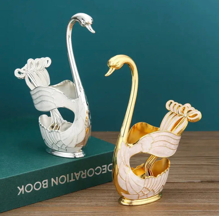 Swan Tea Spoon Set Premium Quality