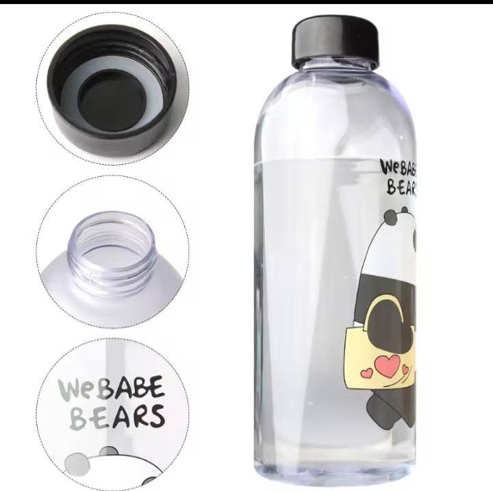 1000ml Cute Water Bottle with Straw