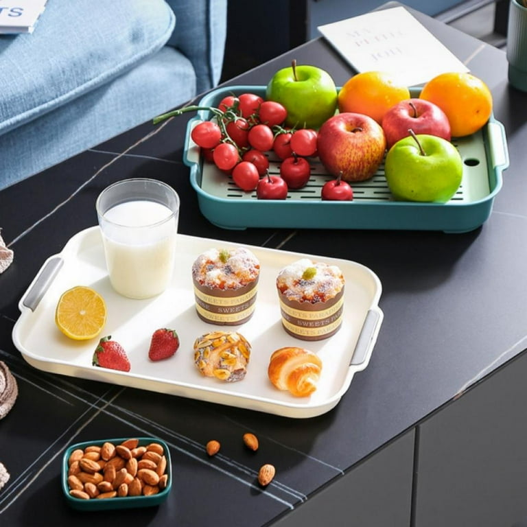 2 in 1 Double Layer Serving Tray & Drainage Tray for Spoons Glass & Mugs