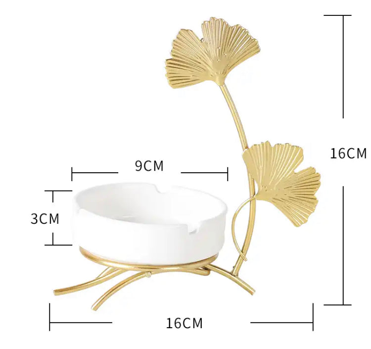 Metal Ceramic Candle Stand