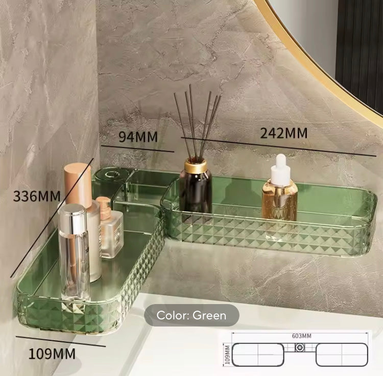 Multifunctional Wall Mounted Rotating Shelf