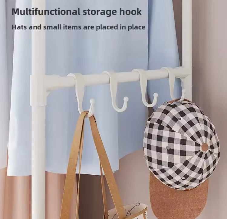 2 in 1 Clothes & Shoe Rack with Dustproof Curtains