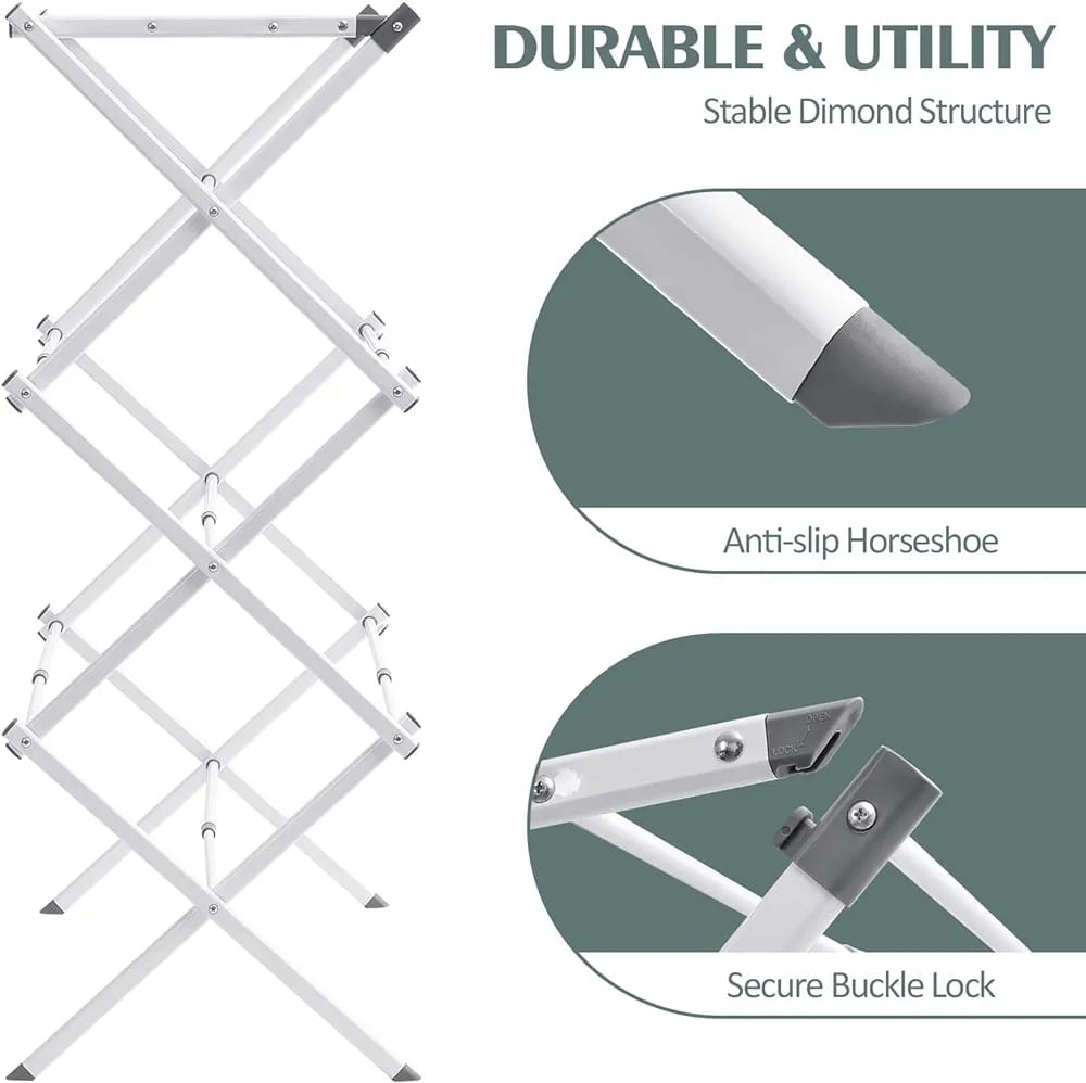 Portable Foldable Clothes Drying Rack