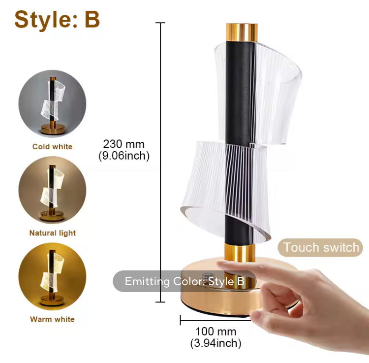 Metal Rechargeable Lamp with Three Modes of Light