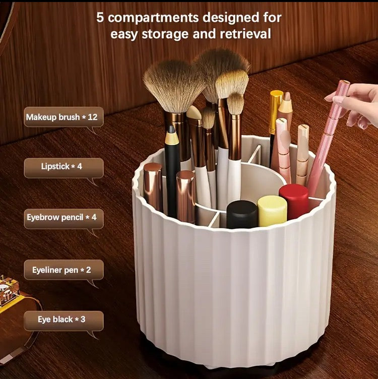 360 Rotating Brushes Holder with Dustproof & Waterproof Design