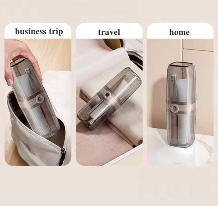 Portable Toothbrush & Toothpaste Holder