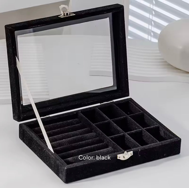 Portable Velvet Jewellery Ring Jewellery Display Organizer