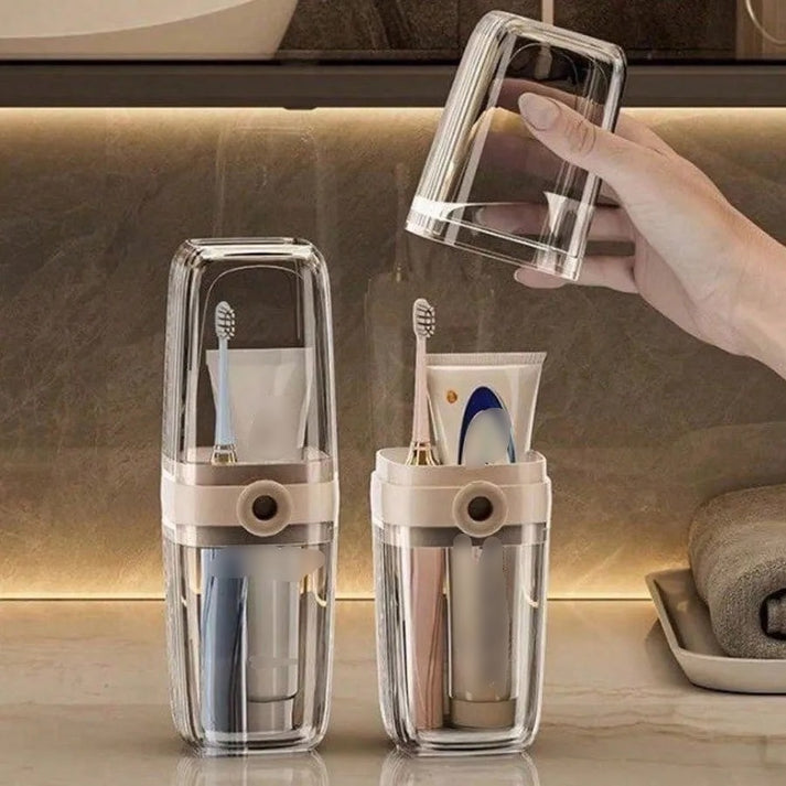 Portable Toothbrush & Toothpaste Holder