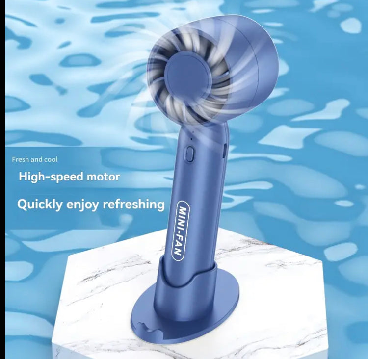 Portable Mini Rechargeable Fan with Three Wind Speed Gears