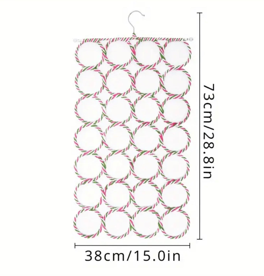 28 Holes Scarf & Stoles Hanging Organizer
