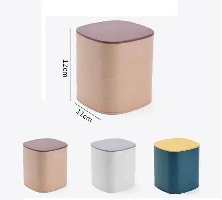 Four Layer Rotating Jewellery Organizer with Mirror