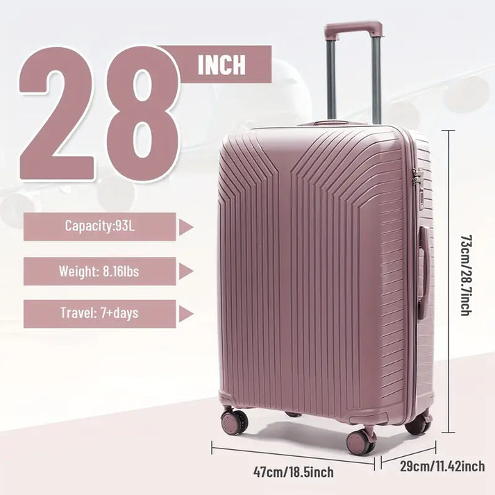 28 Inches Non-Breakable four Wheels Travel Luggage Bag with Lock System