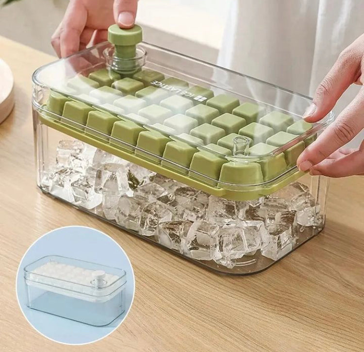32 Grids Silicone Ice Mould with Storage Box