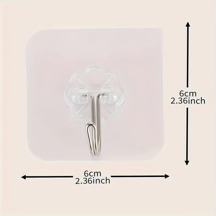 10 Pcs Wall Mounted Multipurpose Hooks