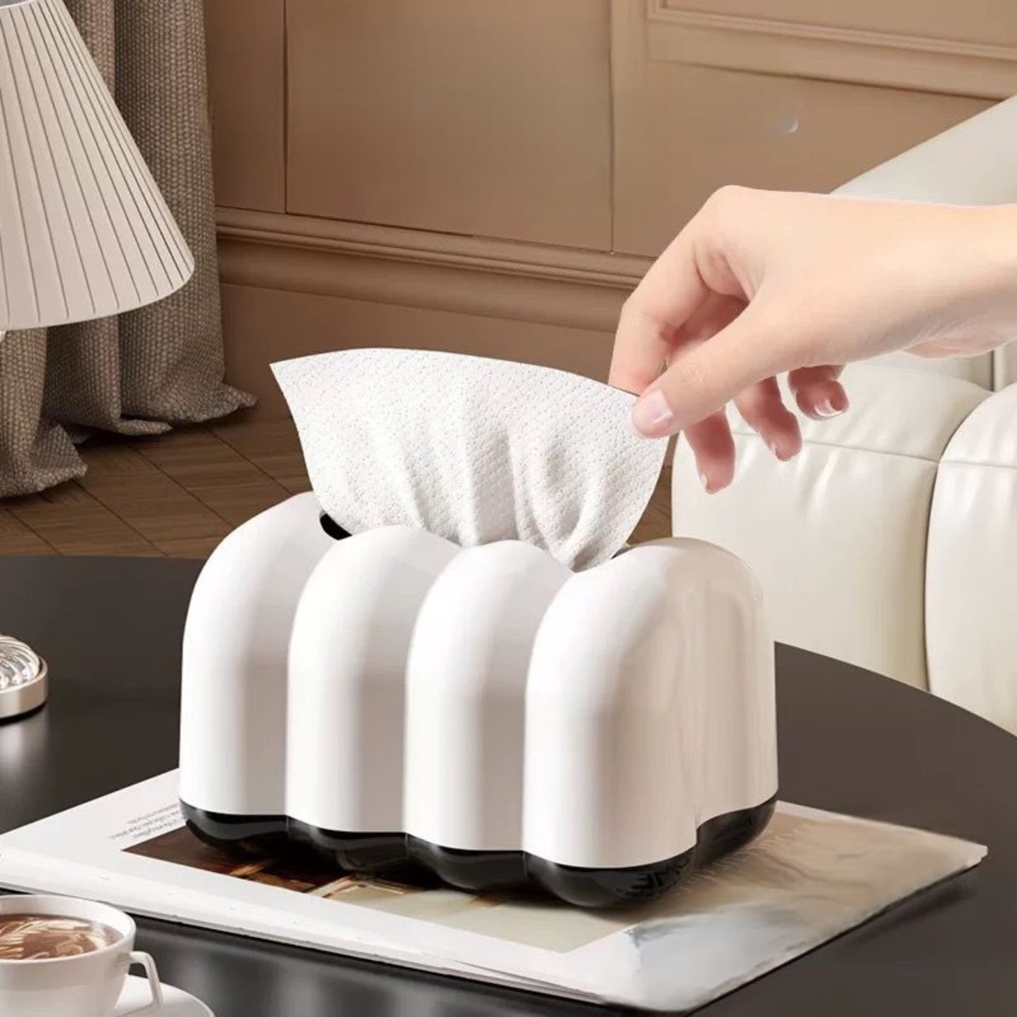 Elegant Bread Design Tissue Box