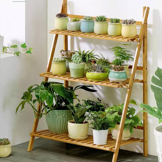 Wooden 3 Layer Stand for Home Decor