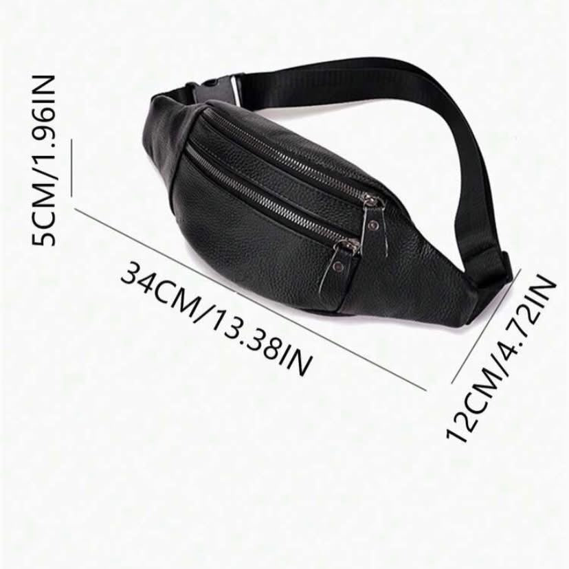 Double Zip Travel Crossbody Waist Bag