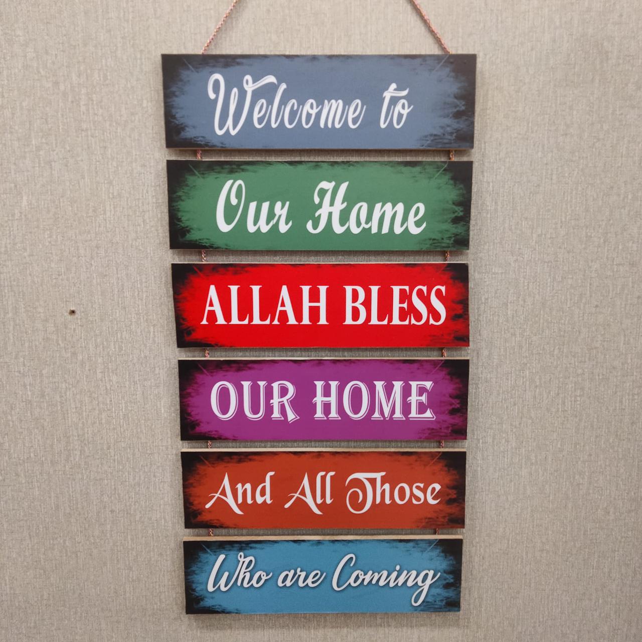 Six Steps Wooden Quotation Wall Hanging for Home Decor