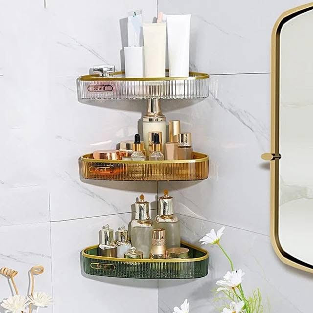 Acrylic Luxury Wall Mounted Shelf / Corner Shelf