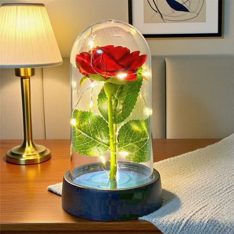 LED Rose Flower Ornament for Home Decor / Gift