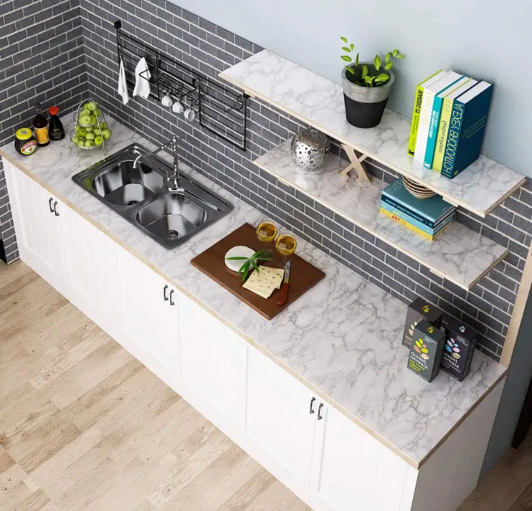 200*60cm Marble Printed Sheet for Kitchen Home Peel & Stick Walpaper Multipurpose