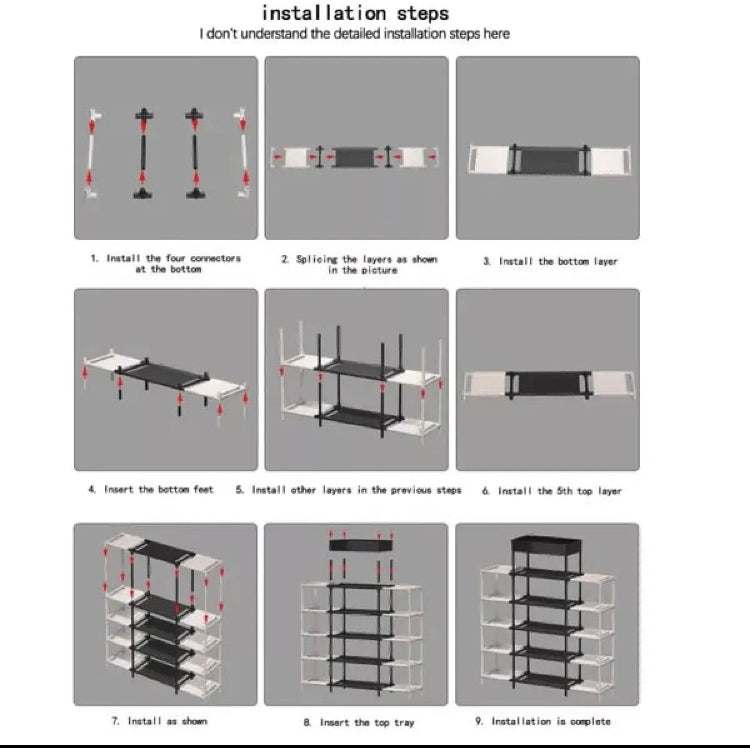 Shelf Shoes Rack with Box Packaging (Premium Quality)