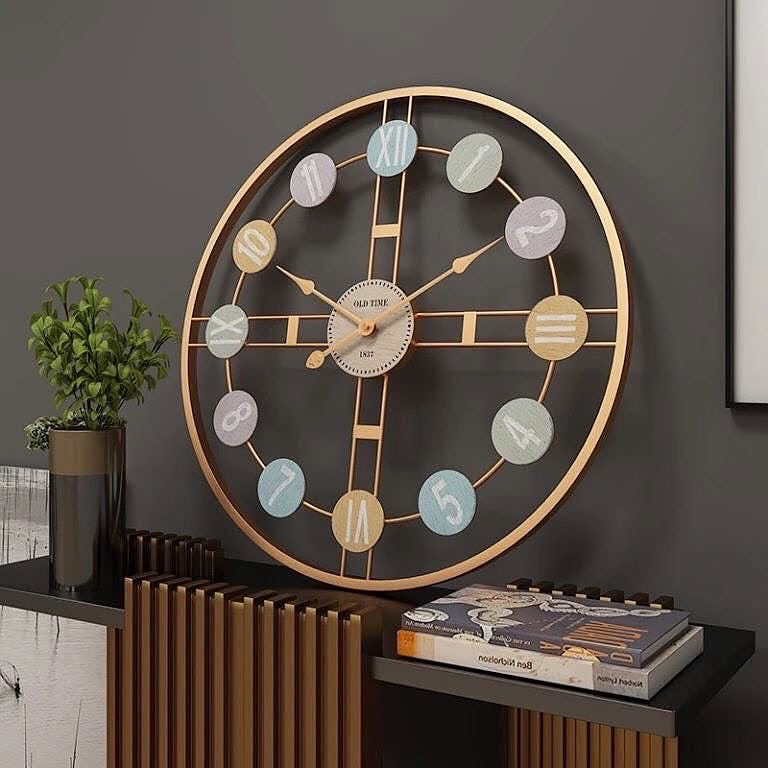 20 inches Large Metal Wall Clock