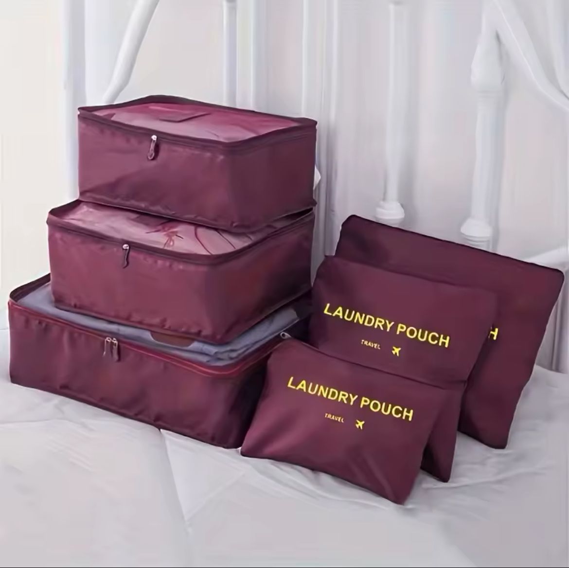 6 Pcs Large Capacity Travel Organizer Bags Set