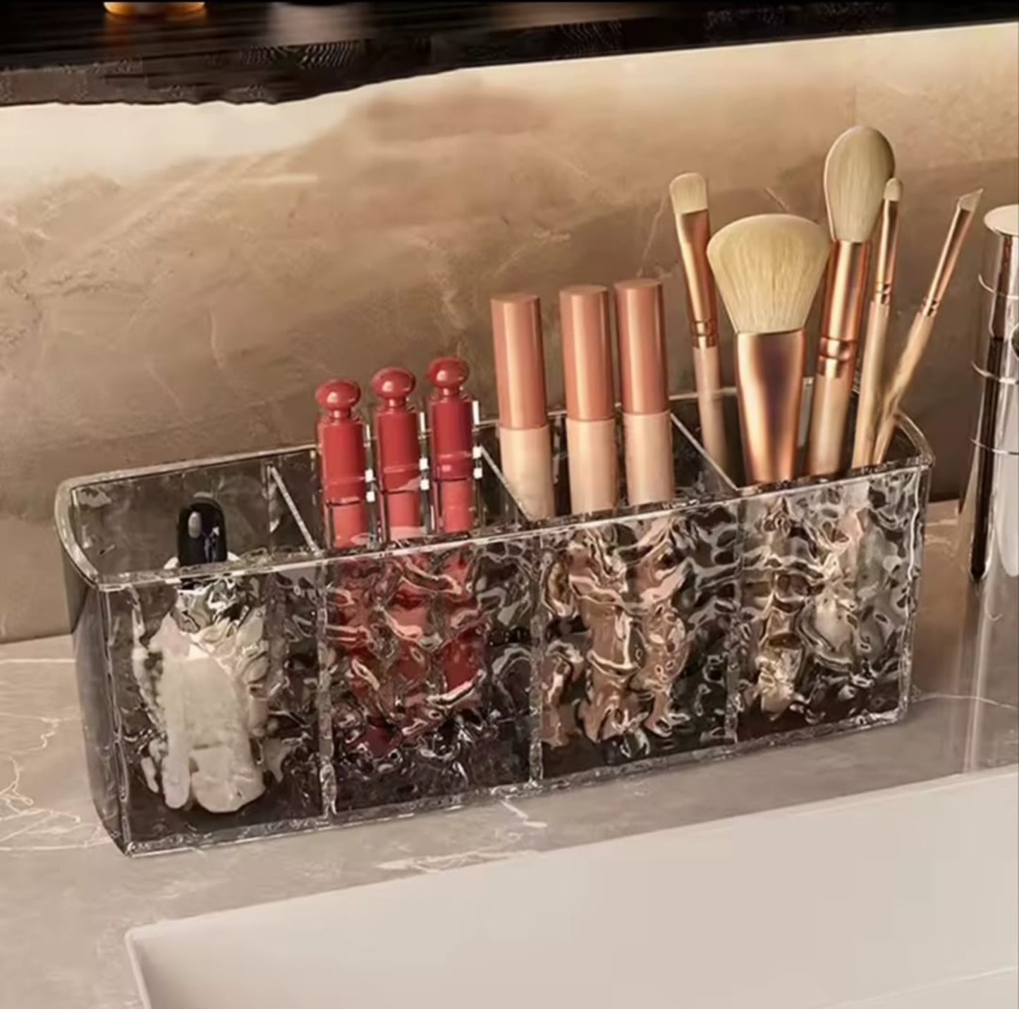 4 Grids Acrylic Cosmetics Makeup Organizer
