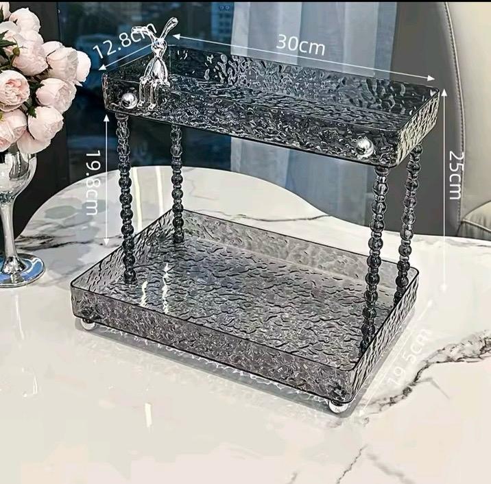 Acrylic Double Layer Multipurpose Organizer