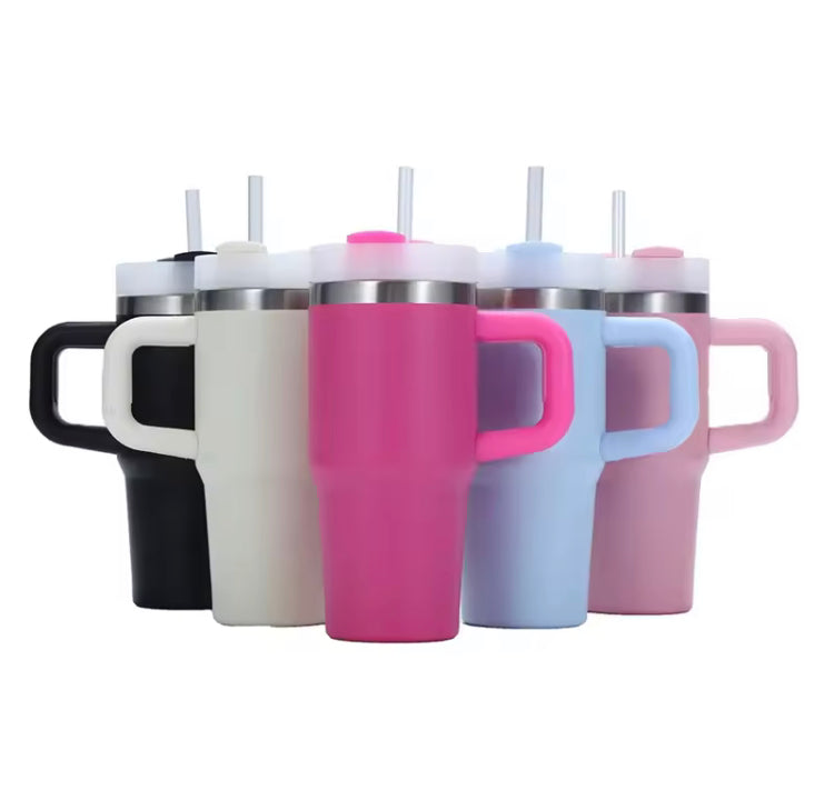 20oz Stainless Steel Tumbler with Lid & Straws