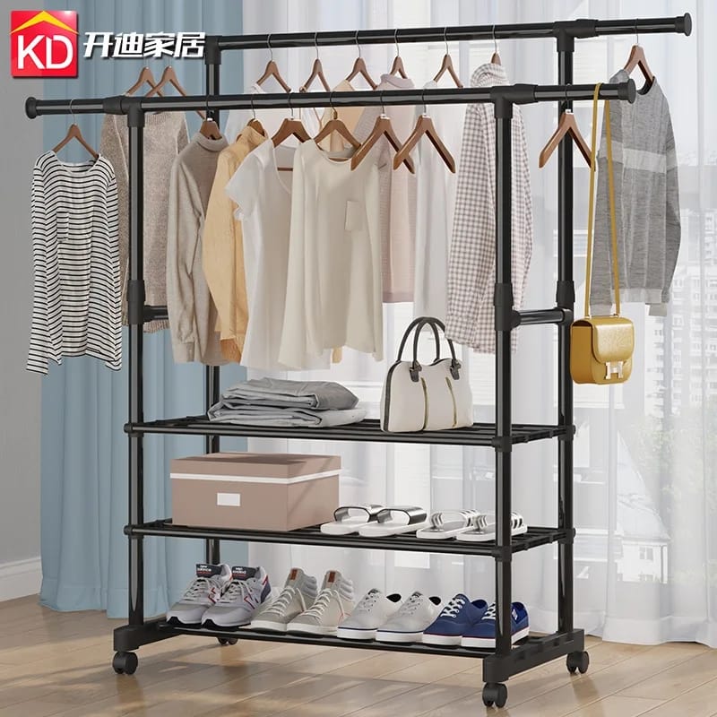 Double Pole Clothes Rack Heavy Quality