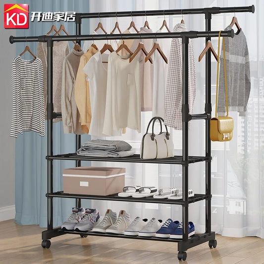 Double Pole Clothes Rack Heavy Quality