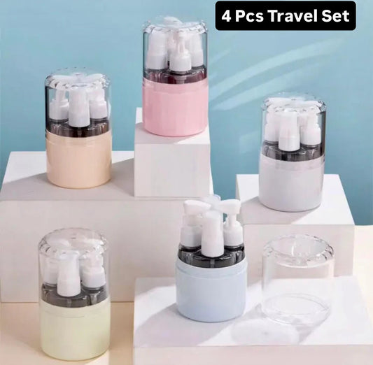 4 Pcs Portable Travel Bottles Set (50ml each bottle)