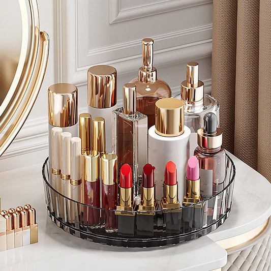 Acrylic 360 Rotating Cosmetics Makeup Vanity Tray