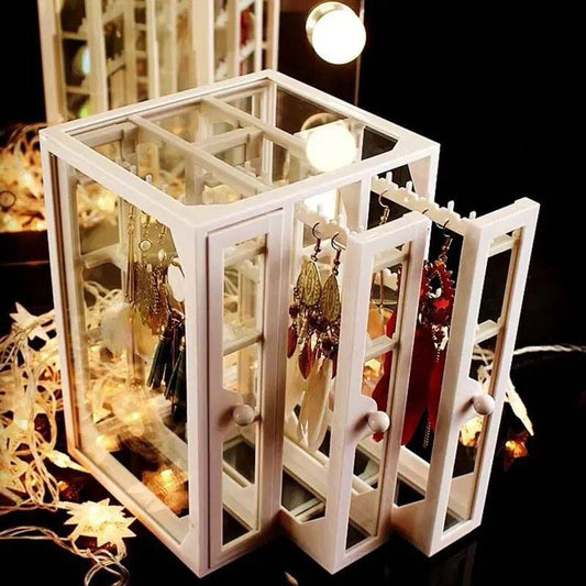 Acrylic Three Doors Jewellery Organizer