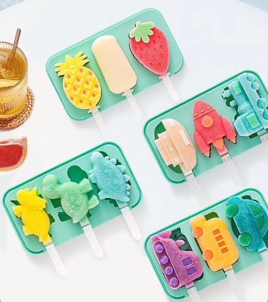 Cute Silicone Ice-Cream Mould for Kids (Random Shapes)