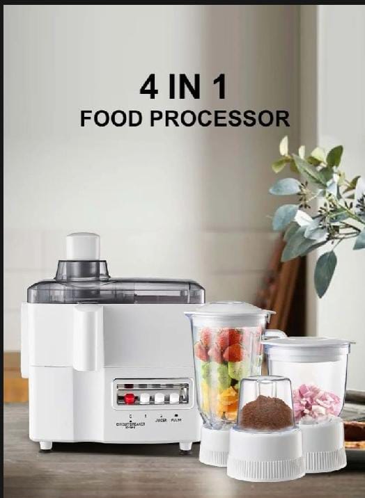 900W 4 in 1 Heavy Duty Juicer + Blender + Chopper + Dry Mill