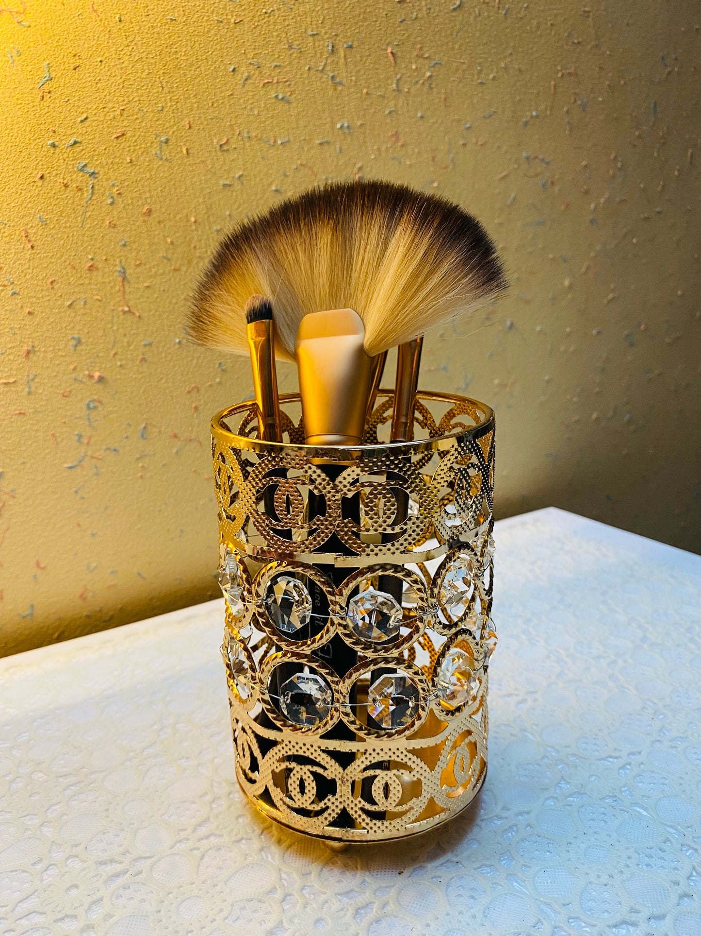 Metal Cosmetics Brushes Holder